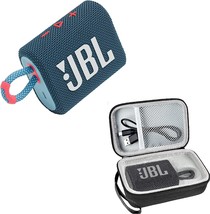 Jbl Go 3 Wireless Bluetooth Portable Speaker Bundle With Premium Carry Case - £57.38 GBP