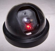 Dome Shaped Fake Security Camera Realistic Looking Trick Dummy Cameras Blinking - £3.75 GBP