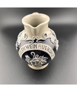 Aus Kuhlem Stein Trink Edlen Wein Blue Grey Clay German Wine Pitcher 4.5... - $38.36 CAD