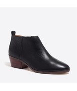 J Crew Sawyer Black Leather Size Zip Ankle Boots Size 7.5 - $46.75