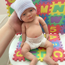  Micro Silicone Baby Doll Girl &quot;Luna&quot;&amp; Boy &quot;Toby&quot;  Reborn Doll Surprice Children - £82.09 GBP+