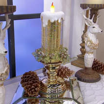 LED Christmas Candles With Pedestal - £21.52 GBP+