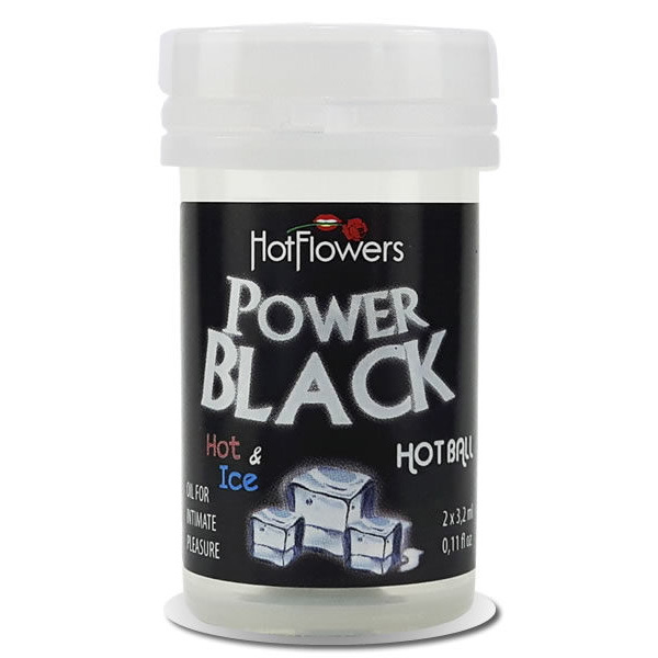 Massage Oil Hot Ball Power Black 2Pk - $3.95