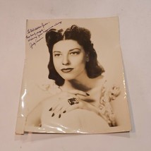Judy Canova Rare Early Vintage Original Autographed  Photo - one corner damaged - £50.54 GBP