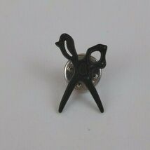 Vintage Black Scissors Plastic Lapel Hat Pin - $4.37