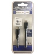 6ft Sinc &amp; Charge Lightning To USB-C Cable For iphone ipad by Wireless Gear - £2.03 GBP