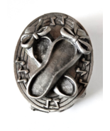 Genuine Pewter Ballet Shoe Trinket Box 1.3/8&quot; x 1&quot; - €23,00 EUR