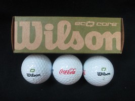 Coca-Cola Golf Balls Wilson Eco-Core Set of 3 - BRAND NEW - £6.01 GBP