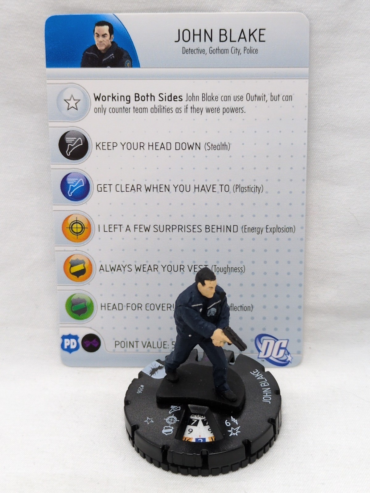 John Blake Dark Knight Rises Heroclix Figure #206 With Card - $6.92