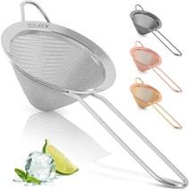 Zulay Stainless Steel Small Strainer - Effective Cone Shaped Cocktail Strainer F - £14.37 GBP