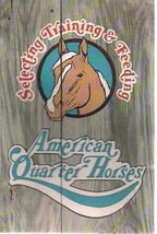 AMERICAN QUARTER HORSES Selected Training &amp; Feeding 32page illust bookle... - $20.92 CAD