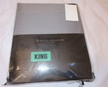 Donna Karan TAILORED PLEAT Modern Classics King Flat Sheet Mercury NIP - $86.35