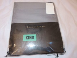 Donna Karan Tailored Pleat Modern Classics King Flat Sheet Mercury Nip - £68.22 GBP