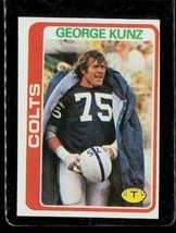 Vintage 1978 Topps Tcg Football Trading Card #220 George Kunz Baltimore Colts - $9.84