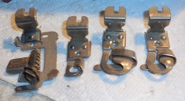 8 New Home Presser Feet Small Gap Hemmer, Binder,Edge Stitch,Ruffeler + Screw - $15.00