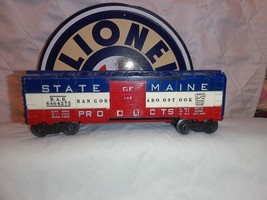 LIONEL 6464-275 STATE OF MAINE BOXCAR WITH SOLID DOOR - $100.00