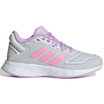 Adidas Duramo 10 K Youth Girls Running Shoe Dash Gray PInk Bliss Lilac Sz 7 New - £38.04 GBP