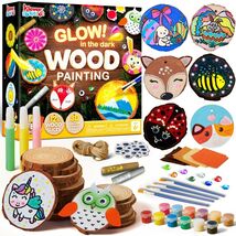 Klever Kits Wooden Glow in The Dark Painting Craft Kit Wood Slices - €11,30 Klever Kits Wooden Glow in The Dark Painting Craft Kit Wood Slices - €11,30 EUR