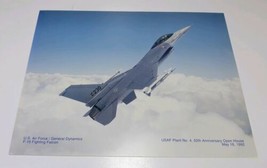 GM F-16 Fighting Falcon USAF Plant 4 50th Anniversary Open House May 199... - £7.80 GBP