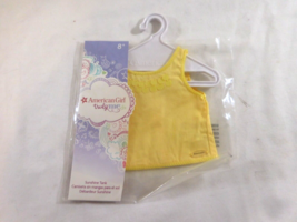 American Girl Truly Me Doll Yellow Sunshine Tank Shirt w/Hanger - New In... - $17.84