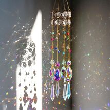 14.5'' Crystal Suncatchers Hanging Crystals Sun Catcher Colorful Beads C... - $17.79