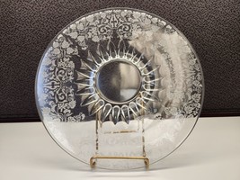 Large Platter By Cambridge Grapevine Etched Design 11.5&quot; - $8.54