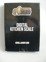 Gorilla Grip Black Digital Kitchen / Shipping Scale 22lbs New Open Box S... - £11.18 GBP