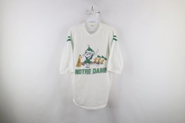 Vtg 70s Womens L Snoopy Notre Dame University Football 3/4 Sleeve T-Shirt USA - £62.24 GBP