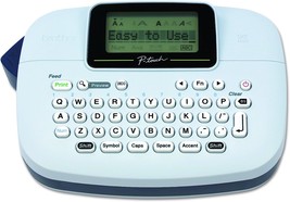 Brother P-Touch, Ptm95, Handy Label Maker, Navy Blue, Blue Gray, 9 Type Styles, - $37.92