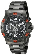 NEW Invicta 19706SYB Men&#39;s Specialty Chrono Red Accent Black IP Ion-Plated Watch - £73.91 GBP