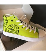 Frankenstein Women&#39;s High Top Canvas Sneakers Size 9 Green Converse-Styl... - £43.16 GBP