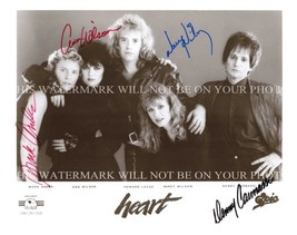 Heart Group Band Signed Autographed 8x10 Rp Promo Photo Ann Nancy Wilson - £13.15 GBP