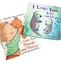 2 Board Books I Love You Through And Through &amp; I Love You Like No Otter NEW - £5.46 GBP