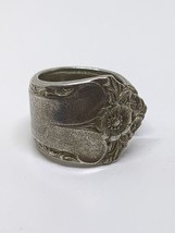 Vintage Sterling Silver 925 Flower Spoon Ring Size 5 - £27.35 GBP