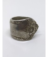 Vintage Sterling Silver 925 Flower Spoon Ring Size 5 - £27.52 GBP