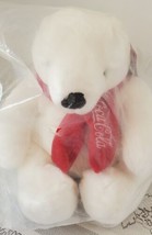 Coca Cola Boyds Polar Bear Plush Stuffed Animal Holiday Red Scarf 9&quot; NWT Sealed - £16.76 GBP