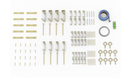 National Hardware 907- 10-ft Gallery Wall Hanging Kit in Brass - $6.00