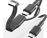 Usb C Charger Cable, 60W 3.3Ft Detachable Type C Charging Cable, Flat 90... - $39.99