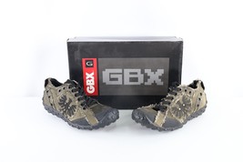 NOS Vintage Streetwear Mens 8 Rugged Canvas Eagle Lace Up Shoes Olive Green - $98.95