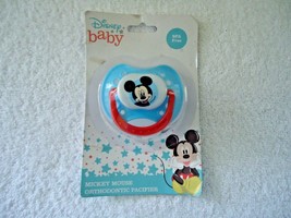 &quot; NIP &quot; Disney Baby BPA Free Mickey Mouse Orthodontic Pacifier &quot; GREAT I... - £7.58 GBP