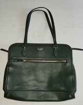 Green Kate Spade Leather Handbag Purse Shoulder Bag New York Tote Satchel - £118.14 GBP