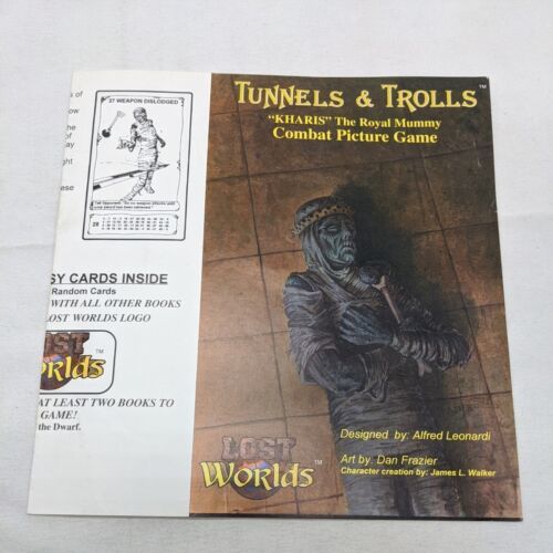 **SHEET ONLY** Tunnels And Trolls Kharis The Royal Mummy Combat Picture ... - $9.09