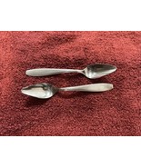 2 Vtg Stainless Steel Serrated Grapefruit Spoons By Knobler 6.25&quot; JAPAN - $187.53 MXN
