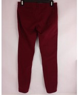 Refuge Women&#39;s Burgandy Wine Colored Denim Skin Tight Legging Size 8 - $310.91 MXN
