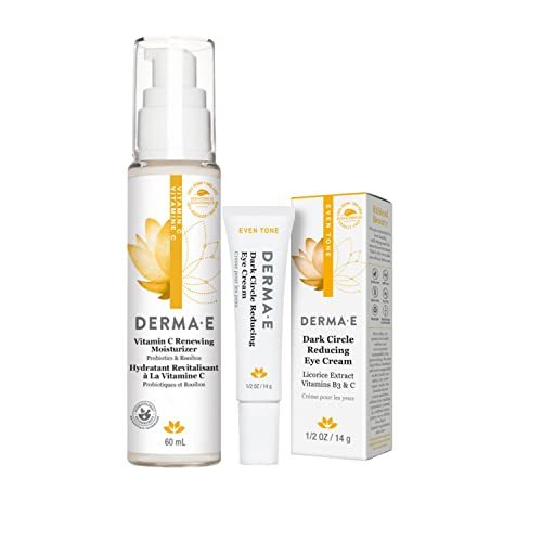 DERMA E Crema hidratante renovadora de vitamina C, 2 onzas + vitamina C sin ojer - $92.55