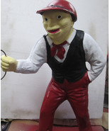 CAST IRON METAL  STATUE Sculpture JACKO GRAVES Lawn Jockey 24&quot; - $1,210.00