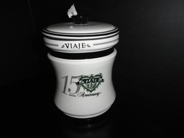 Viaje 15th Anniversary Black Ceramic Cigar Jar ( Empty ) NIB - $275.00
