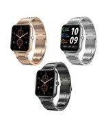 Anyco Smartwatch Metal Link Band with 1Pc  Free Silica Gel Strap Waterproof - $73.25 CAD+