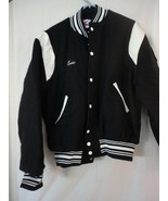 Varsity Jacket embroidered Eric blue white Size L Penns Valley Varsity Club - $967.20 MXN