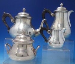Christofle France Sterling Silver Tea Set 4-piece Beaded (#6314) - £3,064.64 GBP